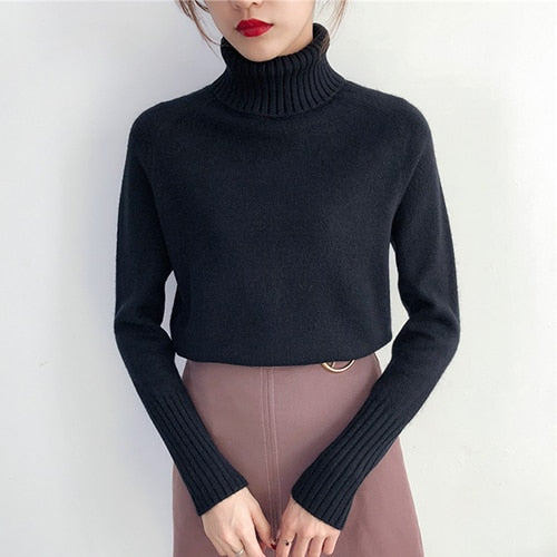 Cashmere Knitted Sweater - BUSINSTORE