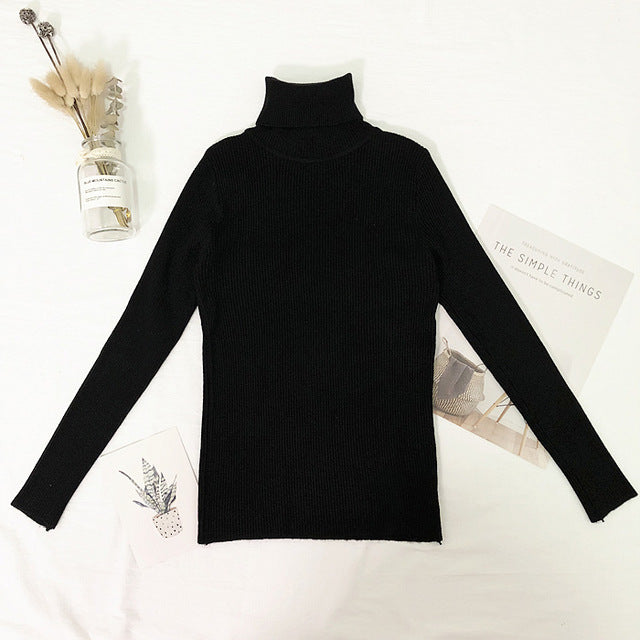 Winter Tops Turtleneck Sweater - BUSINSTORE