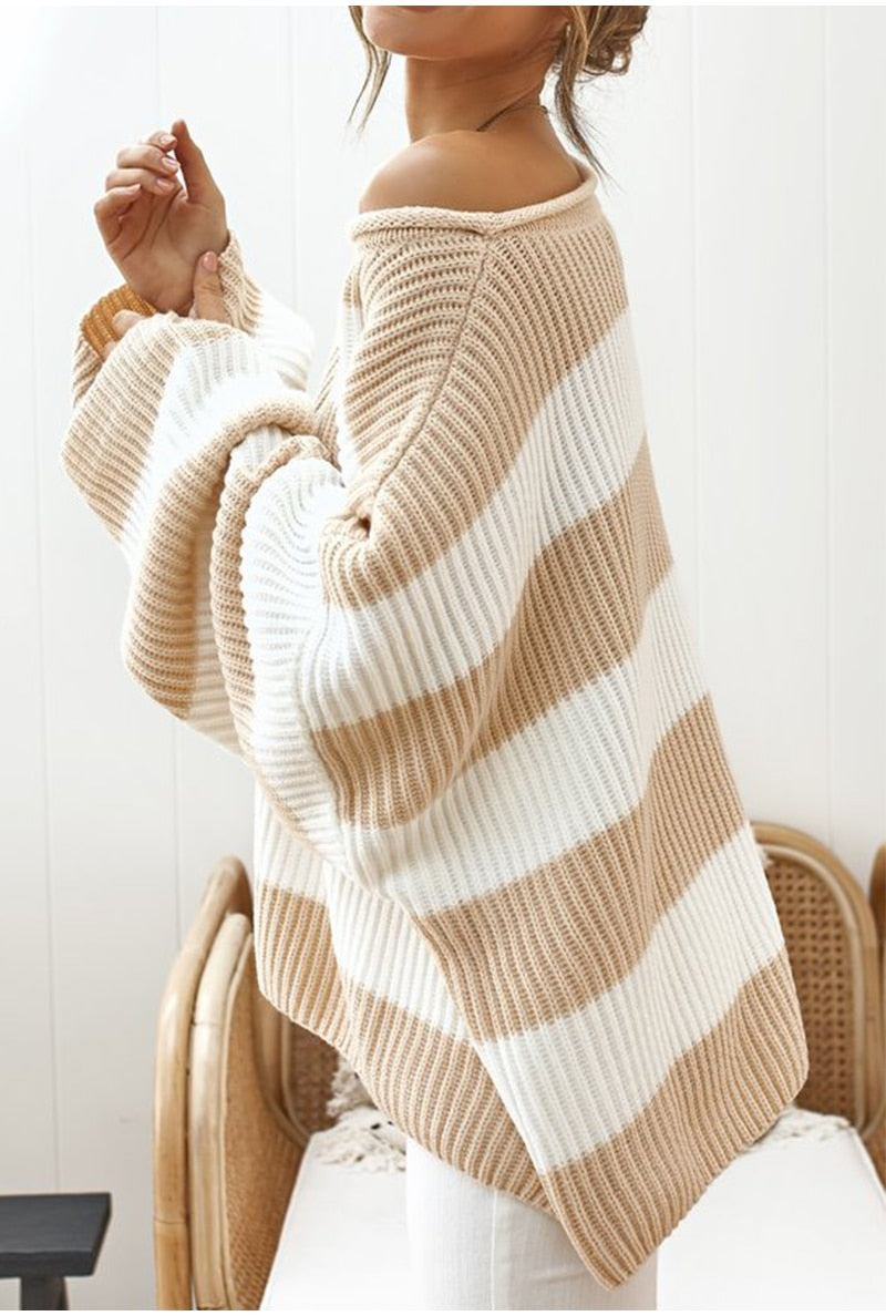 Casual Oversized Striped - BUSINSTORE