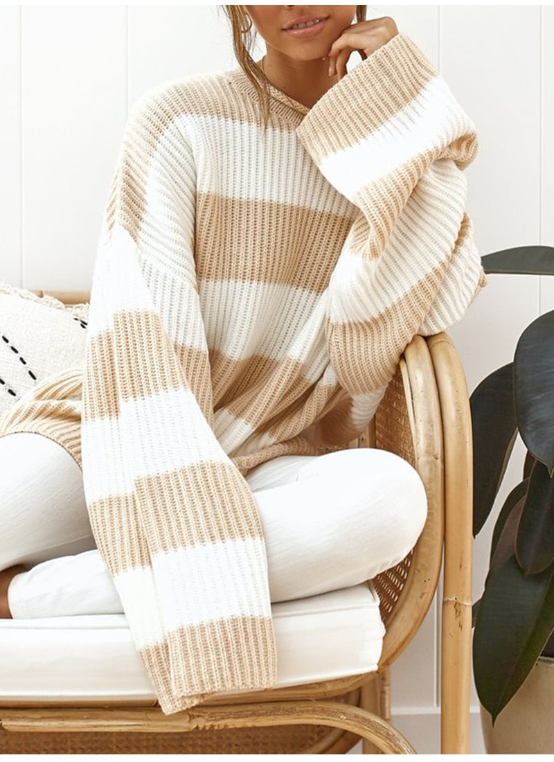 Casual Oversized Striped - BUSINSTORE