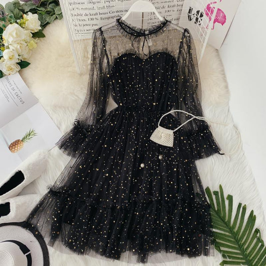 Elegant o-neck dress - BUSINSTORE