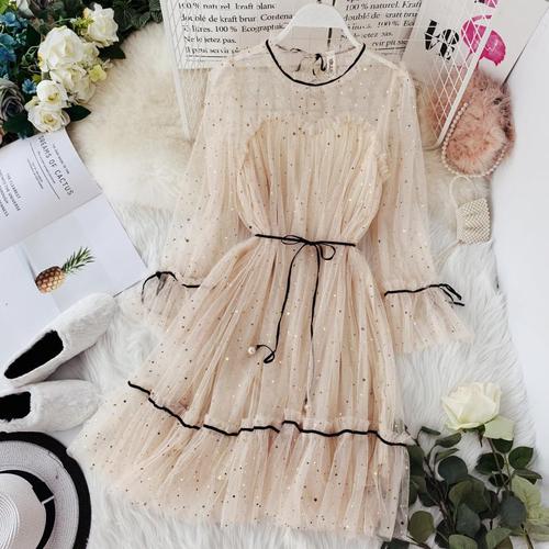 Elegant o-neck dress - BUSINSTORE