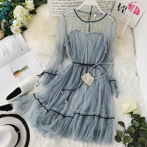 Elegant o-neck dress - BUSINSTORE