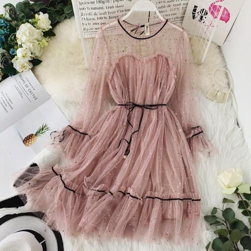 Elegant o-neck dress - BUSINSTORE