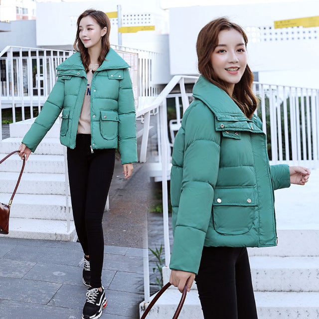 Warm Jacket Thick Solid Short Style - BUSINSTORE