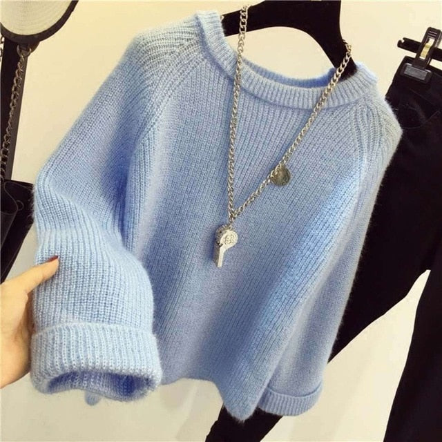 Soft Mohair Warm Sweater - BUSINSTORE