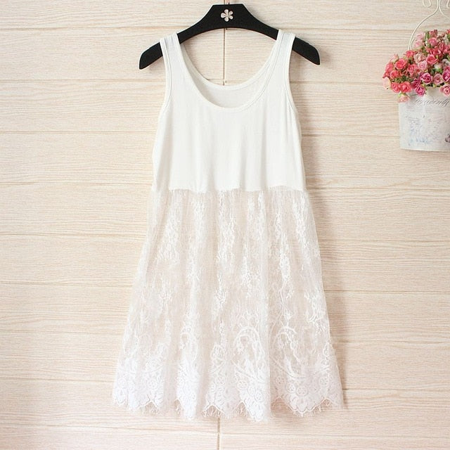 Autumn Winter Lace Dress Casual - BUSINSTORE