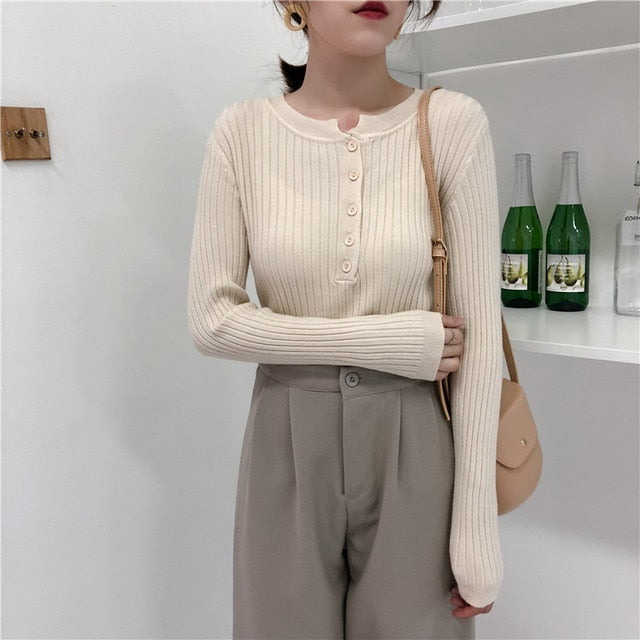 Pullovers Knitted Sweater - BUSINSTORE