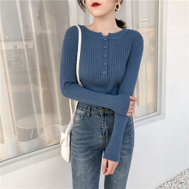 Pullovers Knitted Sweater - BUSINSTORE