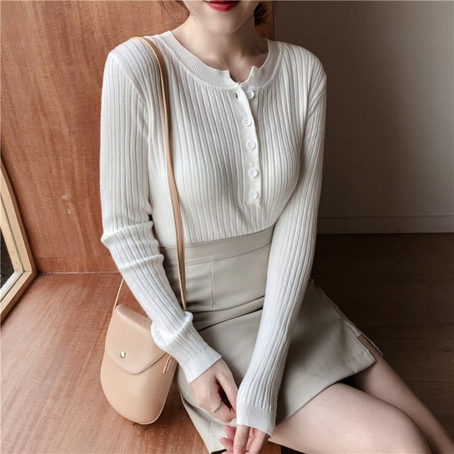 Pullovers Knitted Sweater - BUSINSTORE